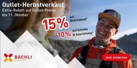 Outlet-Herbstverkauf bei Bächli Bergsport