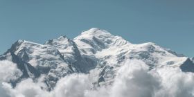 Steinschlag am Mont Blanc