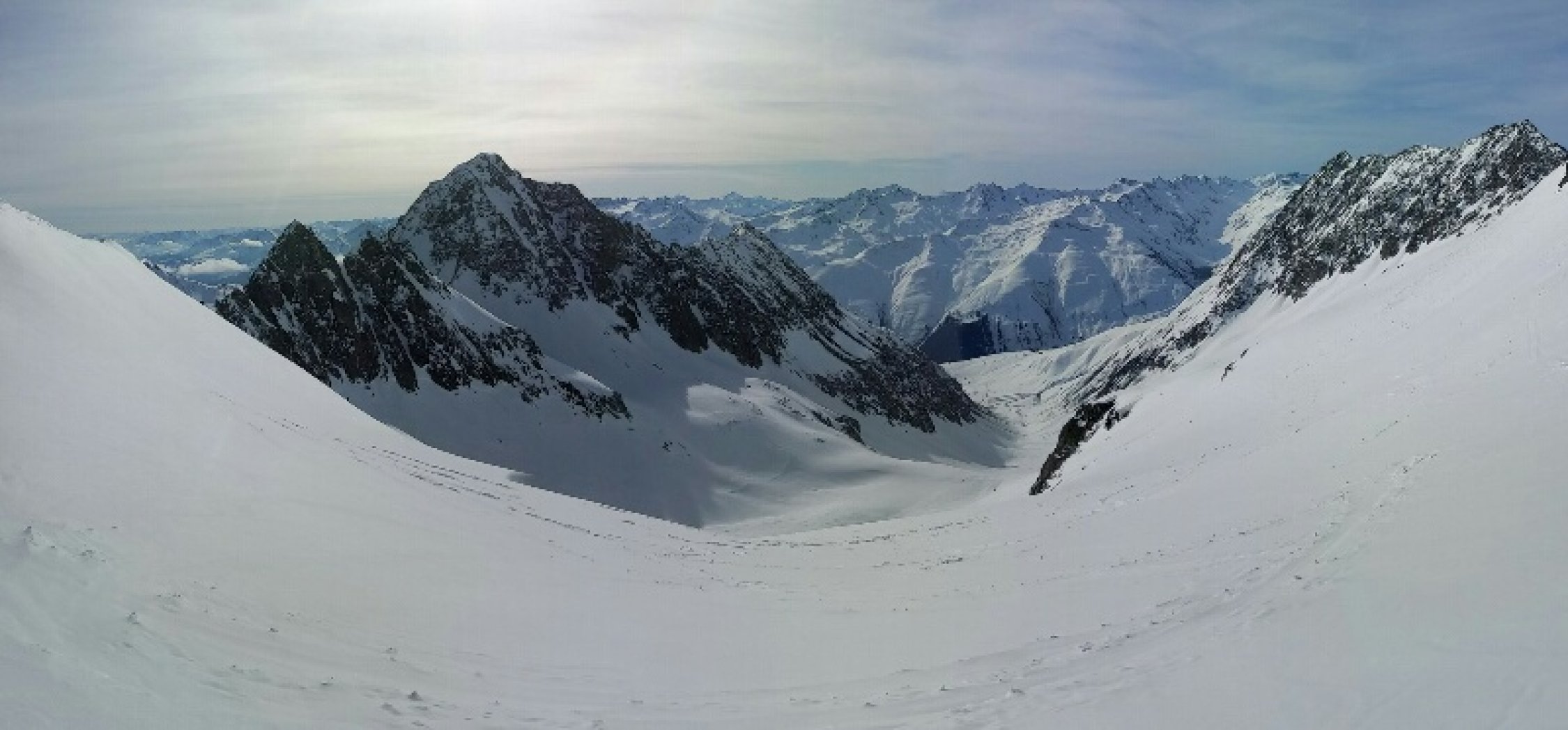 Piz Giuv (3096m) Aktuelle Verhältnisse vom 12.04.2015 auf der Route
