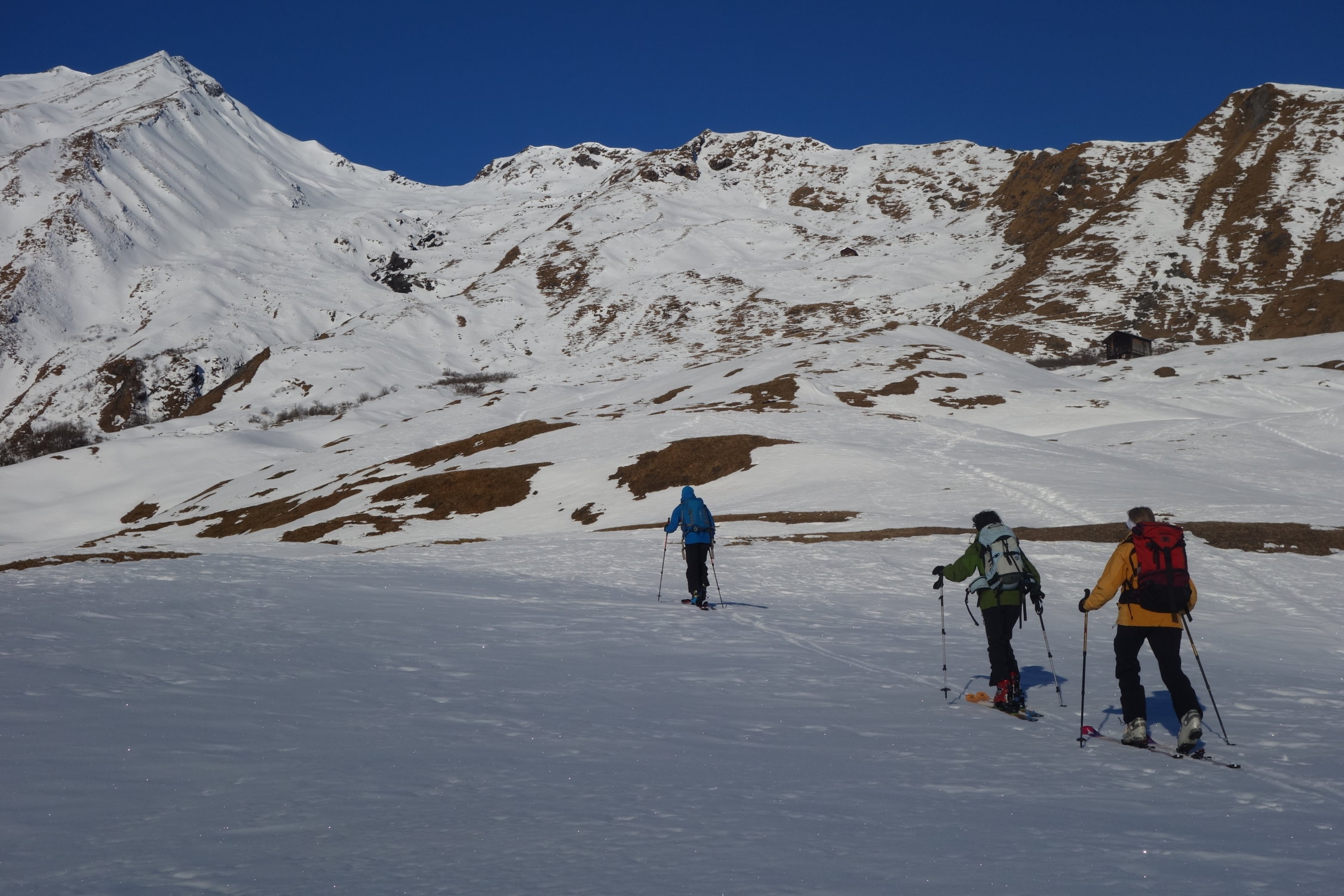 Piz da Vrin (2563m) Aktuelle Verhältnisse vom 19.02.2017 auf der Route