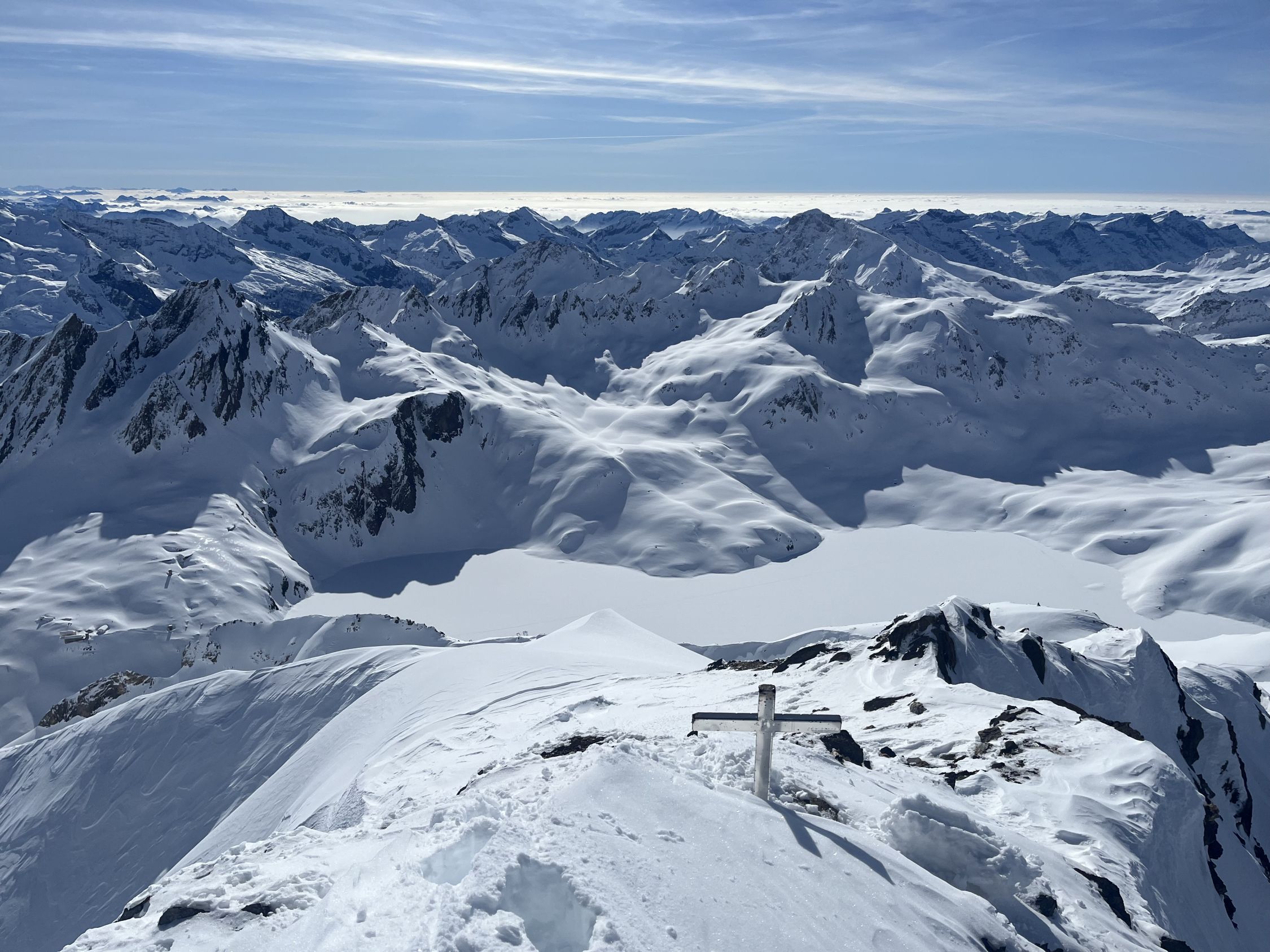 Corno Rosso (3289m) Aktuelle Verhältnisse vom 20.03.2024 auf der Route