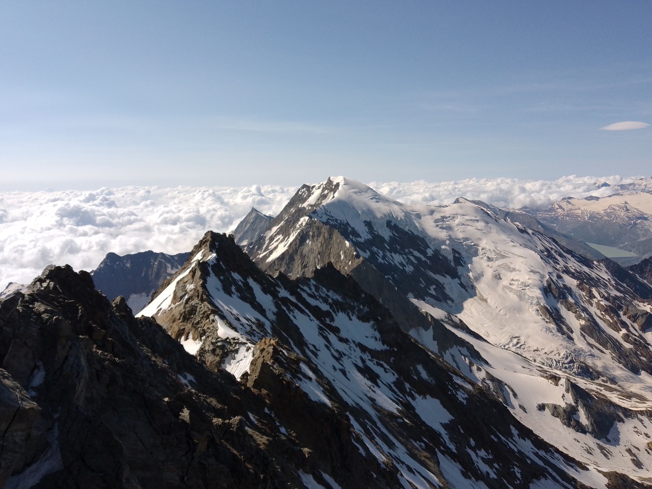 Lagginhorn (4010m) Aktuelle Verhältnisse vom 25.07.2024 auf der Route
